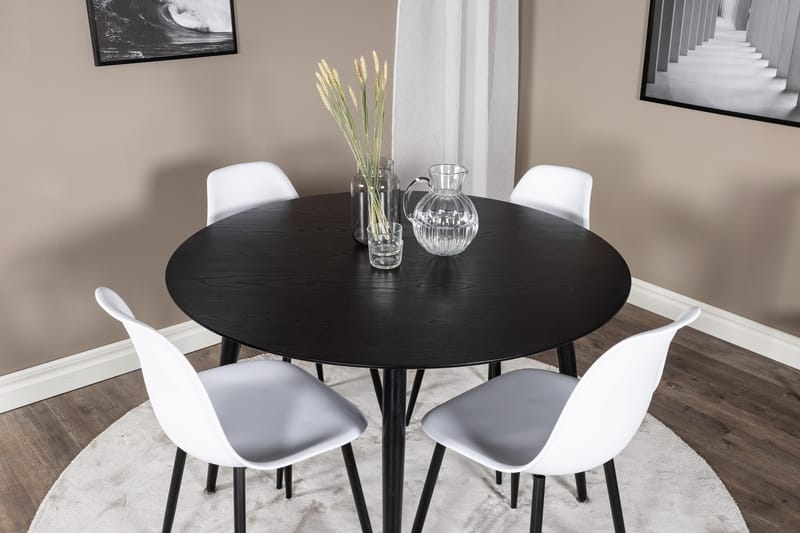 Balisa Matgrupp 115 cm Rund + 4 Ypas Matstolar - Möbler - Bord & matgrupp - Matgrupp