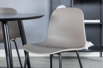Balisa Matgrupp 115 cm Rund inkl 4 Kullersbro Stolar - Svart/Beige - Möbler - Bord & matgrupp - Matgrupp