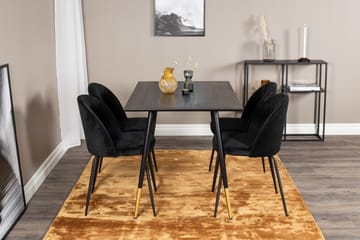 Balisa Matgrupp 120 cm inkl 4 Foyos Stolar - Svart - Möbler - Bord & matgrupp - Matgrupp