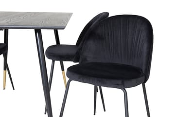 Balisa Matgrupp 120 cm inkl 4 Foyos Stolar - Svart - Möbler - Bord & matgrupp - Matgrupp