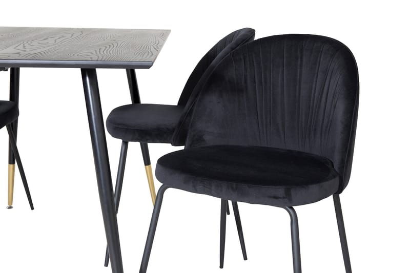 Balisa Matgrupp 120 cm inkl 4 Foyos Stolar - Svart - Möbler - Bord & matgrupp - Matgrupp