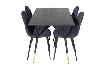 Balisa Matgrupp 120 cm inkl 4 Ypas Stolar - Svart - Möbler - Bord & matgrupp - Matgrupp