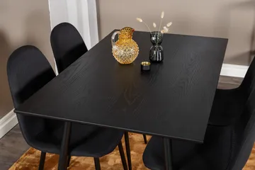 Balisa Matgrupp 120 cm inkl 4 Ypas Stolar - Svart - Möbler - Bord & matgrupp - Matgrupp