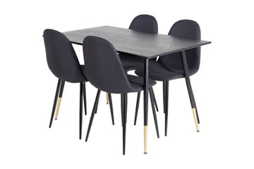 Balisa Matgrupp 120 cm inkl 4 Ypas Stolar - Svart - Möbler - Bord & matgrupp - Matgrupp