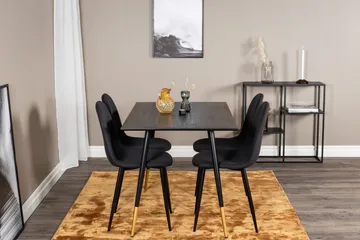 Balisa Matgrupp 120 cm inkl 4 Ypas Stolar - Svart - Möbler - Bord & matgrupp - Matgrupp