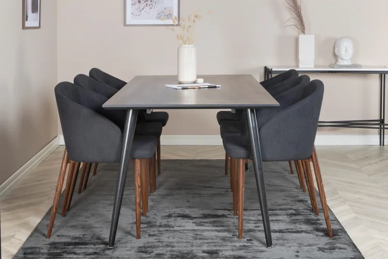 Balisa Matgrupp 180 cm + 6 st Kullersbro Matstolar