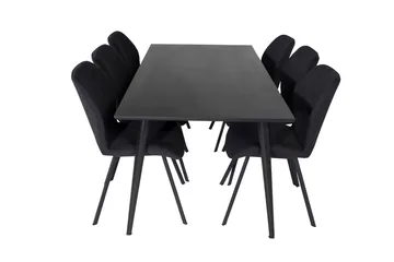 Balisa Matgrupp 180 cm inkl 6 Sumoas Stolar - Svart - Möbler - Bord & matgrupp - Matgrupp
