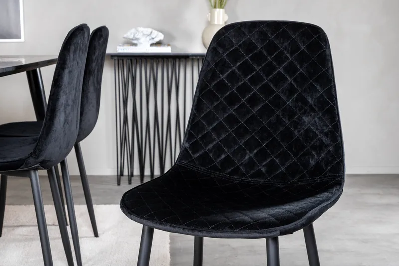 Balisa Matgrupp 180 cm inkl 6 Ypas Stolar - Svart - Möbler - Bord & matgrupp - Matgrupp