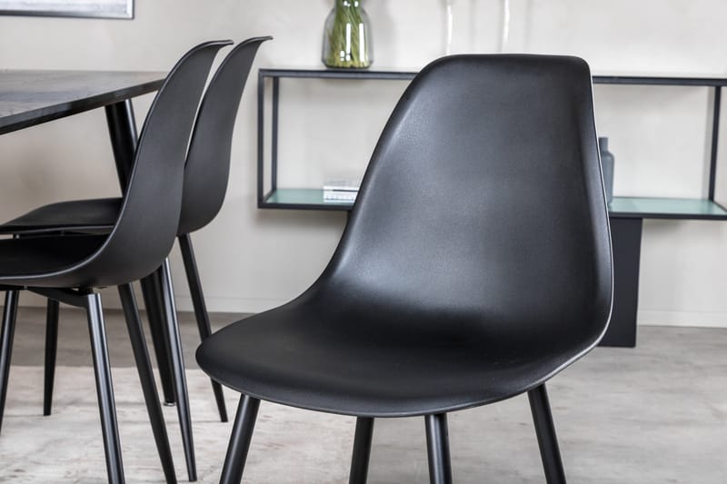 Balisa Matgrupp 180 cm inkl 6 Ypas Stolar - Svart - Möbler - Bord & matgrupp - Matgrupp