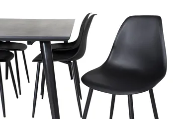 Balisa Matgrupp 180 cm inkl 6 Ypas Stolar - Svart - Möbler - Bord & matgrupp - Matgrupp