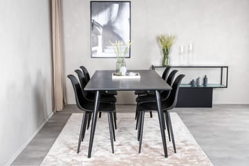 Balisa Matgrupp 180 cm inkl 6 Ypas Stolar - Svart - Möbler - Bord & matgrupp - Matgrupp