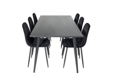 Balisa Matgrupp 180 cm inkl 6 Ypas Stolar - Svart - Möbler - Bord & matgrupp - Matgrupp