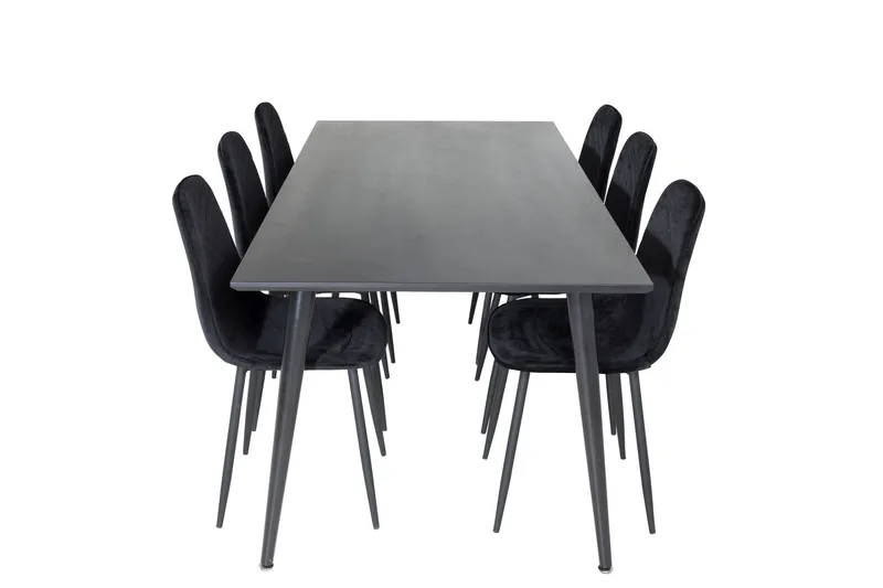 Balisa Matgrupp 180 cm inkl 6 Ypas Stolar - Svart - Möbler - Bord & matgrupp - Matgrupp