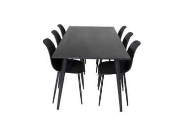 Balisa Matgrupp 180 cm inkl 6 Ypas Stolar - Svart - Möbler - Bord & matgrupp - Matgrupp