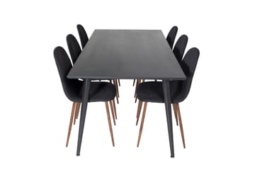 Balisa Matgrupp 180 cm inkl 6 Ypas Stolar - Svart/Brun - Möbler - Bord & matgrupp - Matgrupp