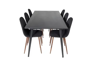 Balisa Matgrupp 180 cm inkl 6 Ypas Stolar - Svart/Brun - Möbler - Bord & matgrupp - Matgrupp