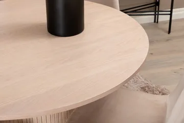 Biana Matgrupp 100 cm Rund inkl 4 Pontus Stolar - Beige/Svart - Möbler - Bord & matgrupp - Matgrupp