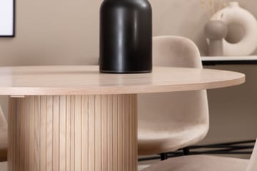 Biana Matgrupp 100 cm Rund inkl 4 Pontus Stolar - Beige/Svart - Möbler - Bord & matgrupp - Matgrupp