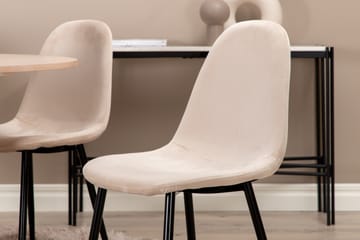 Biana Matgrupp 100 cm Rund inkl 4 Pontus Stolar - Beige/Svart - Möbler - Bord & matgrupp - Matgrupp