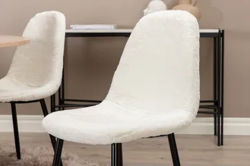 Biana Matgrupp 100 cm Rund inkl 4 Pontus Stolar - Beige/Vit/Svart - Möbler - Bord & matgrupp - Matgrupp