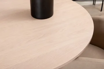 Biana Matgrupp 110 cm Rund inkl 4 Berita Stolar - Beige/Svart - Möbler - Bord & matgrupp - Matgrupp