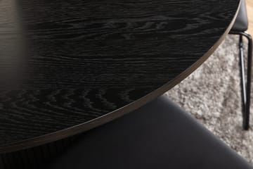 Biana Matgrupp 110 cm Rund inkl 4 Kenth Stolar - Svart/Konstläder - Möbler - Bord & matgrupp - Matgrupp