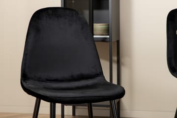 Biana Matgrupp 110 cm Rund inkl 4 Pontus Stolar - Svart - Möbler - Bord & matgrupp - Matgrupp