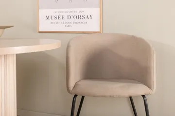 Biana Matgrupp 200 cm Oval inkl 4 Berita Stolar - Beige/Svart - Möbler - Bord & matgrupp - Matgrupp