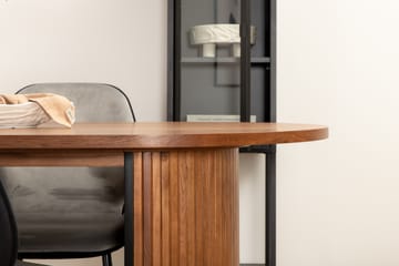 Biana Matgrupp 200 cm Oval inkl 4 Emsa Stolar - Valnötsbrun/Ljusgrå/Svart - Möbler - Bord & matgrupp - Matgrupp