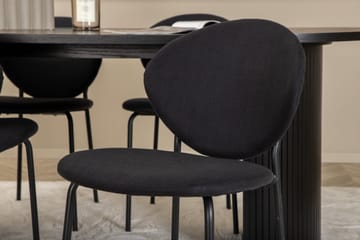 Biana Matgrupp 200 cm Oval inkl 4 Moncoll Stolar - Svart - Möbler - Bord & matgrupp - Matgrupp