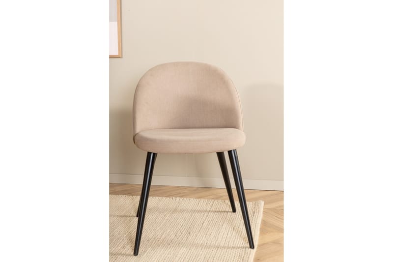 Biana Matgrupp 200 cm Oval inkl 4 Velvets Stolar - Beige/Svart - Möbler - Bord & matgrupp - Matgrupp