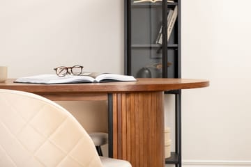 Biana Matgrupp 200 cm Oval inkl 4 Velvets Stolar - Valnötsbrun/Svart - Möbler - Bord & matgrupp - Matgrupp