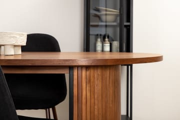 Biana Matgrupp 200 cm Oval inkl 6 Pontus Stolar - Valnötsbrun/Svart - Möbler - Bord & matgrupp - Matgrupp