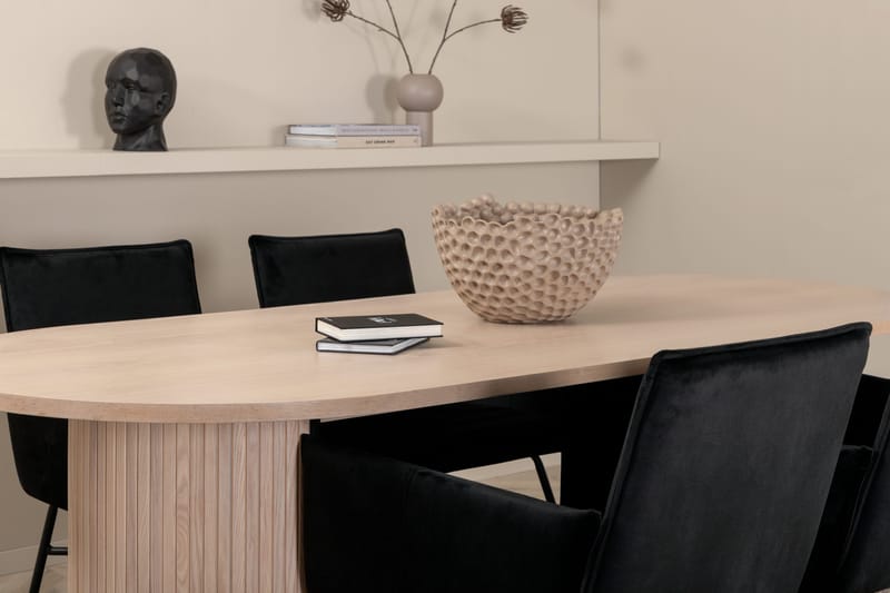 Bianca ovalt matbord med 4st Pippi matstol - Möbler - Bord & matgrupp - Matgrupp