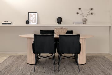 Bianca ovalt matbord med 4st Pippi matstol - Möbler - Bord & matgrupp - Matgrupp