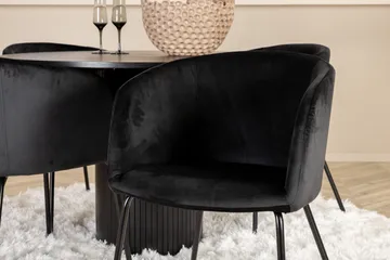 Bianca runt matbord med 4st Berit matstol - Möbler - Bord & matgrupp - Matgrupp