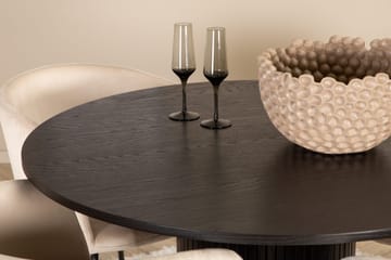 Bianca runt matbord med 4st Berit matstol - Möbler - Bord & matgrupp - Matgrupp