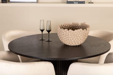 Bianca runt matbord med 4st Berit matstol - Möbler - Bord & matgrupp - Matgrupp