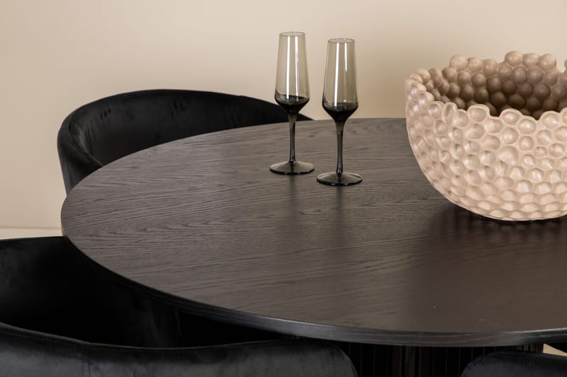 Bianca runt matbord med 4st Berit matstol - Möbler - Bord & matgrupp - Matgrupp