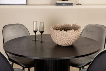 Bianca runt matbord med 4st Emma matstol - Möbler - Bord & matgrupp - Matgrupp