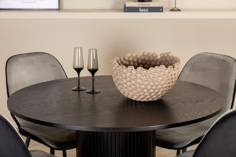 Bianca runt matbord med 4st Emma matstol - Möbler - Bord & matgrupp - Matgrupp