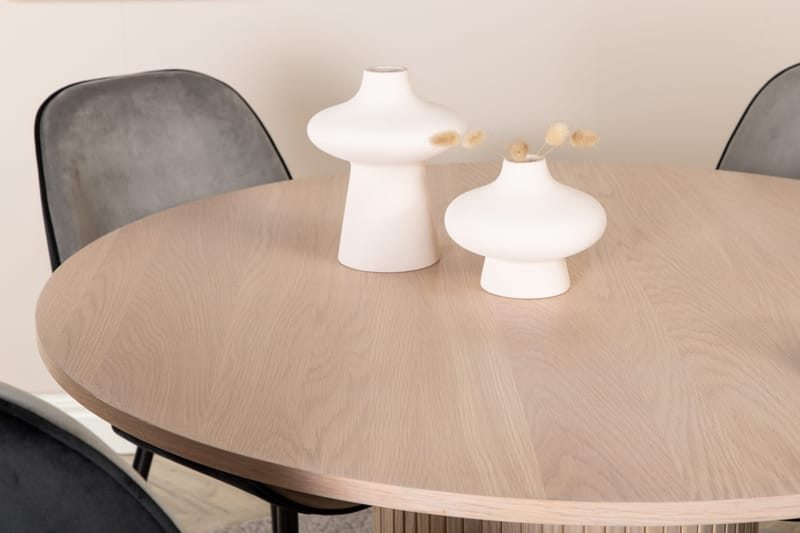 Bianca runt matbord med 4st Emma matstol - Möbler - Bord & matgrupp - Matgrupp