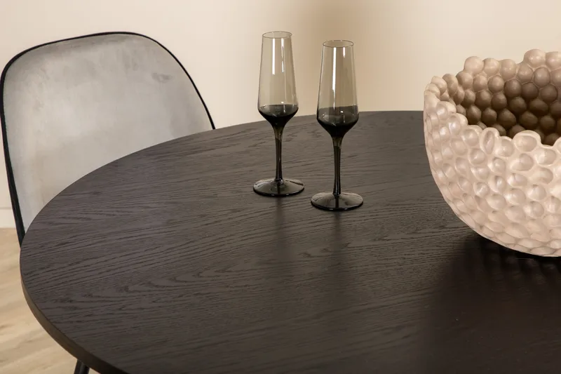 Bianca runt matbord med 4st Emma matstol - Möbler - Bord & matgrupp - Matgrupp