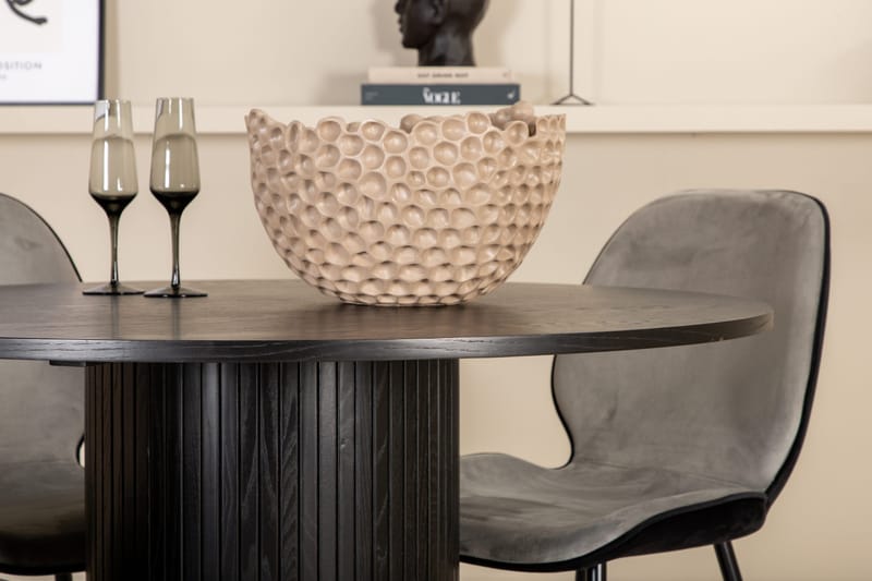 Bianca runt matbord med 4st Emma matstol - Möbler - Bord & matgrupp - Matgrupp