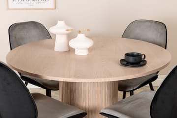 Bianca runt matbord med 4st Emma matstol - Möbler - Bord & matgrupp - Matgrupp