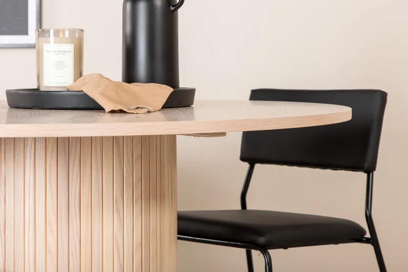 Bianca runt matbord med 4st Kenth matstol - Möbler - Bord & matgrupp - Matgrupp