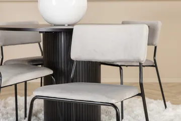 Bianca runt matbord med 4st Kenth matstol - Möbler - Bord & matgrupp - Matgrupp