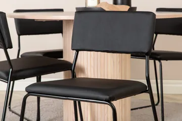 Bianca runt matbord med 4st Kenth matstol - Möbler - Bord & matgrupp - Matgrupp