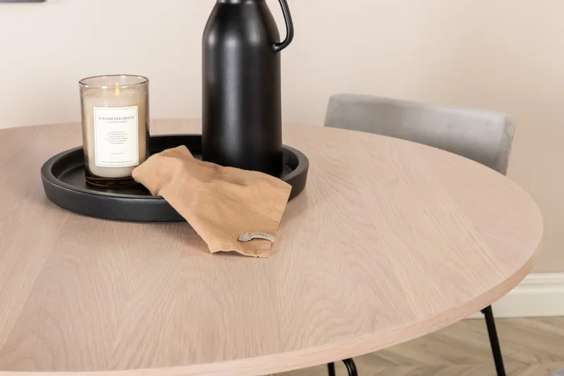 Bianca runt matbord med 4st Kenth matstol - Möbler - Bord & matgrupp - Matgrupp