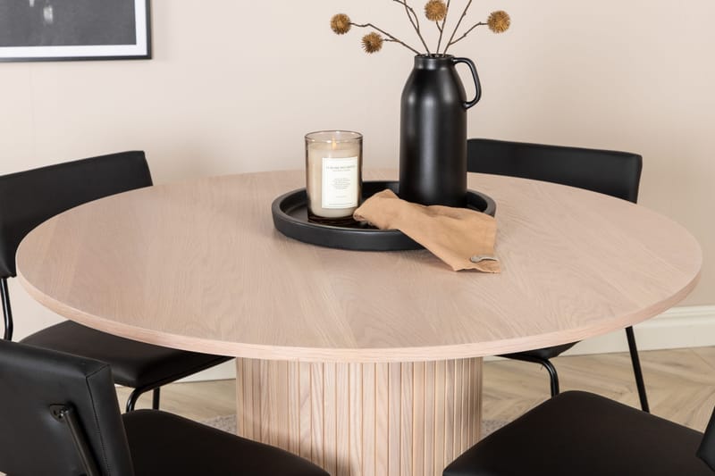 Bianca runt matbord med 4st Kenth matstol - Möbler - Bord & matgrupp - Matgrupp